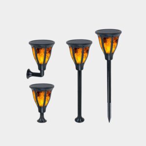 2W Solar Flame Light