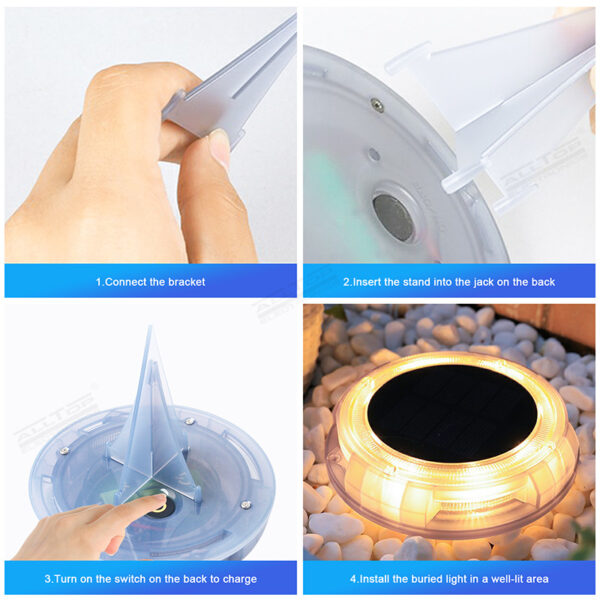 2W Solar LED Garden Light - Image 3